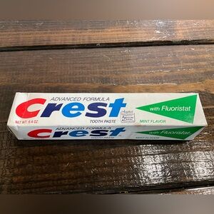 Vintage Crest Toothpaste IOB Mint with Fluoristat IOB Collectible